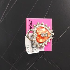 Betsey Johnson  Heart Ring